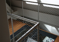 Plain Weave Architectural Wire Mesh Balustrade Of Balcony Terrace