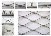 AISI 316 Wire Rope Mesh Net , Flexible Stainless Steel Cable Mesh For Balcony