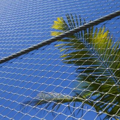 Stainless Steel Wire Rope Zoo Fencing Mesh Flexible Cable Wire Netting For Bird Aviary