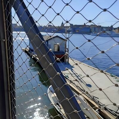 Flexible stainless steel cable mesh designed for  safety in architectural projects