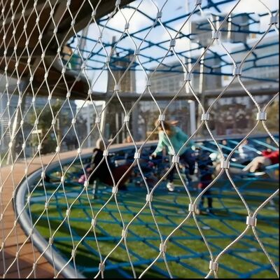 Plastic Coating Stainless Steel Rope Cable Mesh For Children'S Playground Equipment Protective