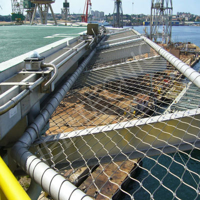 Stainless Steel Ferrule Rope Mesh with SUS 304 SUS 316 Material 2.0 Mm Wire and 60*60mm Hole for Bridge Stairway