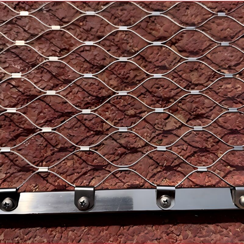 Corrosion Resistant Wire Rope Mesh Galvanized Steel Durable Protective Netting
