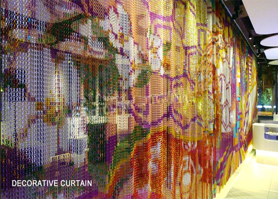 Cortinas de metales pesados modeladas de la alambrada para la exposición Hall Screens