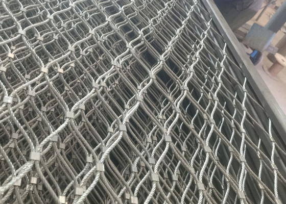 Malla de alambre arquitectónica del balcón de la escalera agujero de 50 x 50 milímetros