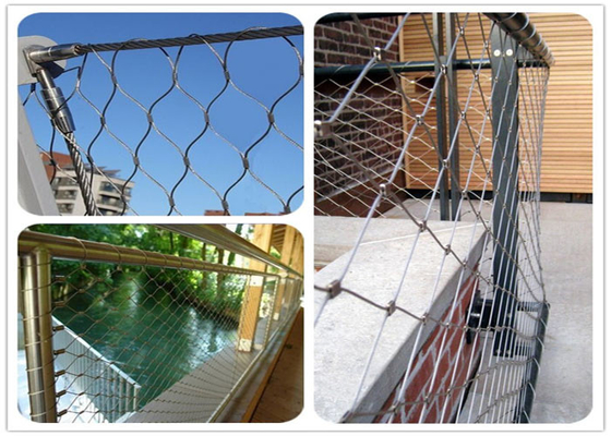 Alambre arquitectónico Mesh Balustrade Of Balcony Terrace de la armadura llana