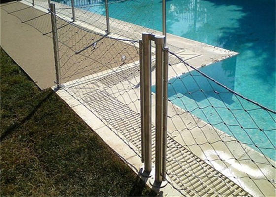 Malla inoxidable 7 X7 de la cuerda de alambre de acero de la piscina 5.0m m