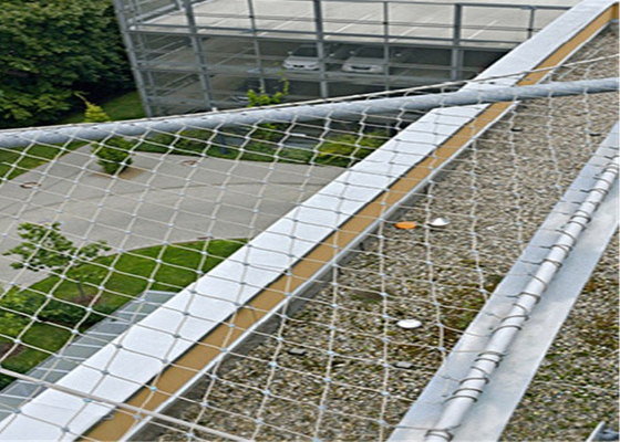 Barandilla o cercar la cuerda con barandilla de acero inoxidable Mesh Netting With Ferrule