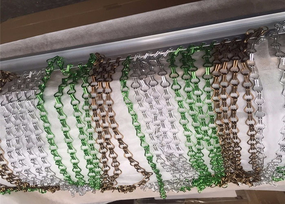 Mosquiteras de cortinas de eslabones de cadena de aluminio para arquitectos y diseñadores de interiores
