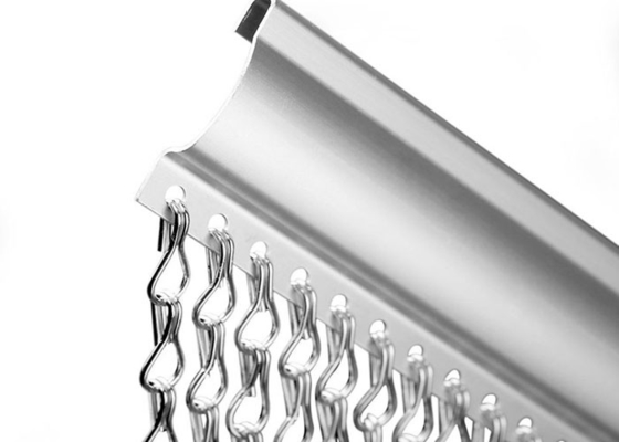 Insecto de la cortina decorativa de la alambrada de la puerta y pantalla de aluminio de la mosca 1,9 milímetros de alambre