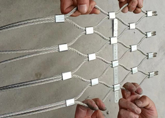 Protección de Mesh Excellent Flexibility Architectural Safety del cable del acero de alta resistencia a la tracción