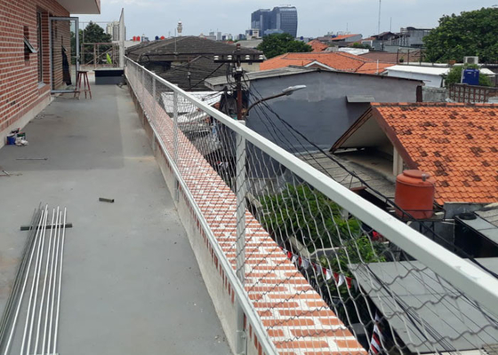 Alambre arquitectónico Mesh With Ferrule Rope de la paredilla 2,5 milímetros de alambre