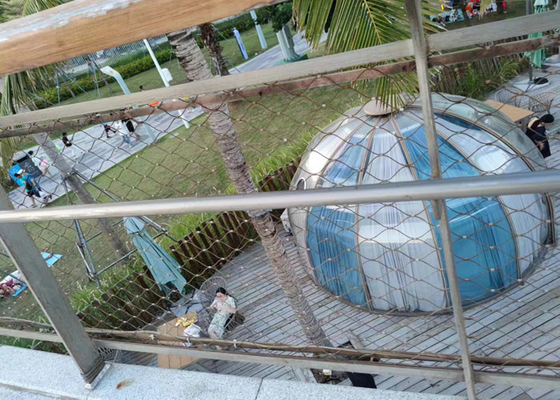 316 X tienden la red flexible de la seguridad con de alambre 60x60 milímetro de la barandilla los 2,0 milímetros llenos