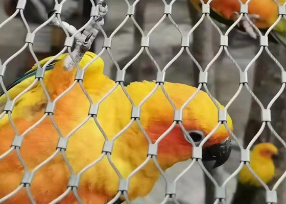 Pajarera de acero inoxidable flexible Mesh For Bird Netting 2,0 agujero del alambre 50x50 milímetros del milímetro