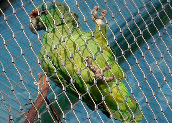Agujero de acero inoxidable flexible modificado para requisitos particulares de Mesh For Bird Netting 30x30 milímetro de la pajarera