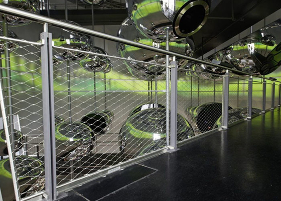 Cuerda decorativa flexible Mesh For Balustrade Stainless Steel Ss304 de la seguridad 2,0 milímetros de alambre