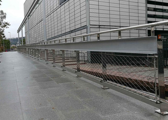 Cerca flexible Mesh For Balustrade Ss 304 del cable del aislamiento de la carretera