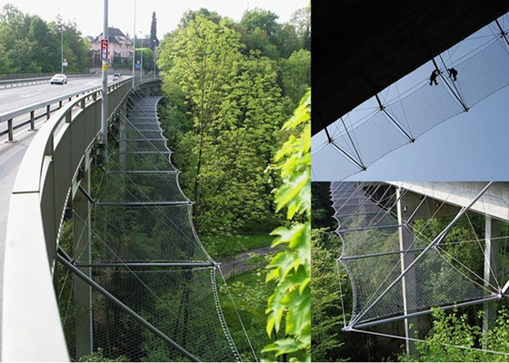 Prueba de corrosión de acero inoxidable flexible de la malla 4.0m m del cable SUS316