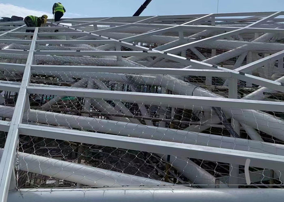 Álcali modificado para requisitos particulares de Mesh Metal Safety Netting Anti del cable de la barandilla de 6.0m m