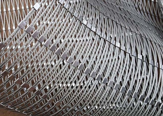 el alambre SS X de los 2.0Mm tiende el cable Mesh With Ferrule Non Rusting para protector