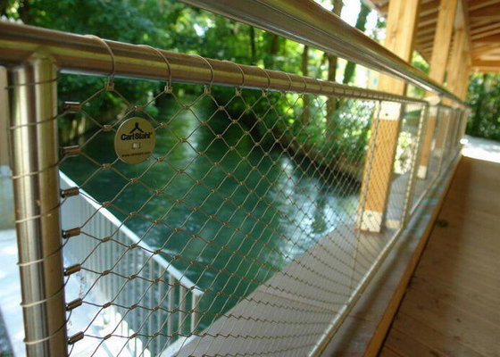 Sus316 cerca de acero inoxidable ácida anti Mesh Rope Mesh 3.0m m