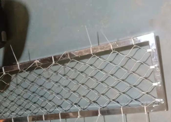 prevención de la caída de Mesh With Frame Non Rusting del cable de la barandilla 0.5-30meter
