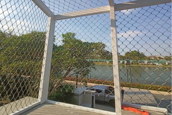 Cuerda de acero inoxidable modificada para requisitos particulares Mesh For Fence Weather Resistance del alambre 3/32inch