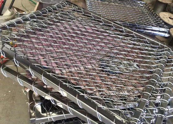 Anticorrosión de Mesh Netting 3.0m m del cable de la barandilla SUS316 no que aherrumbra
