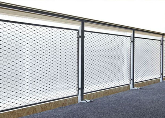 La barandilla SUS304 telegrafía la corrosión anti de Mesh Stainless Steel Rope Netting 2.0m m