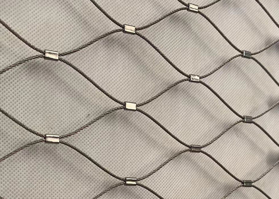 Malla de acero inoxidable modificada para requisitos particulares SUS316 del cable de Inox de la malla arquitectónica 316 de la cuerda