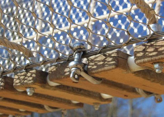 Tela metálica de acero inoxidable ácida anti de 2.5m m para Playgroud con la malla del cable de la cuerda