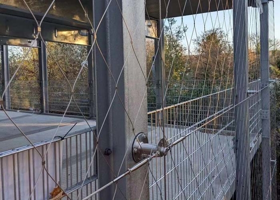Red del cable de Mesh Fence Flexible Stainless Steel de la cuerda para el edificio