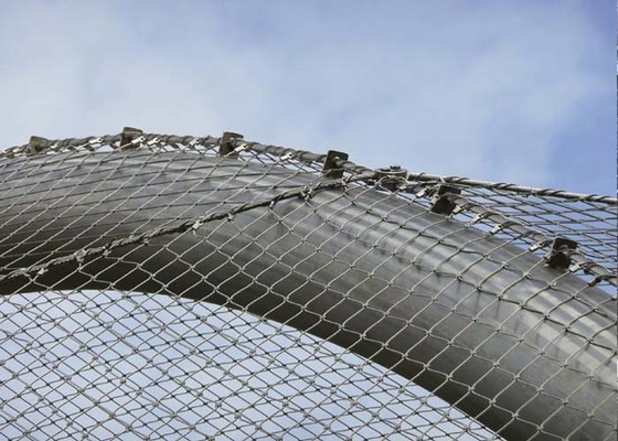 Cuerda de alambre de acero inoxidable flexible de la arquitectura Mesh For Safety