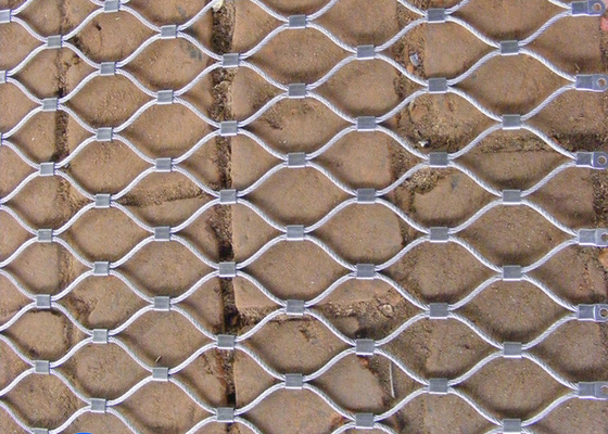 Corrosivo inoxidable de Mesh For Amusement Rides Anti de la cuerda de alambre de acero de la flexibilidad excelente