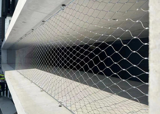 Cuerda de alambre colgante de la seguridad 25*25m m Mesh Net Flexibility Anti Acid