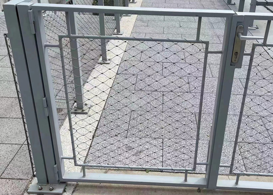 Virola de acero inoxidable Mesh Anti Rust de la cerca 304 de la cuerda de la seguridad 2,0 milímetros de alambre
