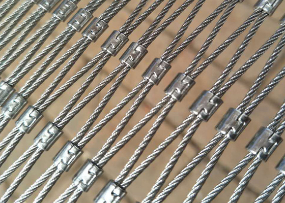 X tiende la red de la cuerda de Mesh High Strength Stainless Steel del cable de la barandilla de 25x25m m