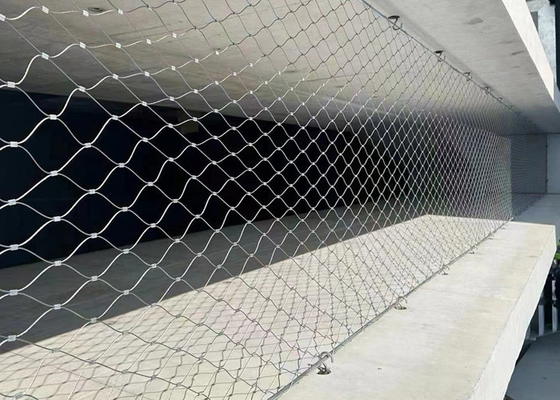 cable arquitectónico Mesh Anti Corrosive Anti Rust de la red de la seguridad de 300*300m m