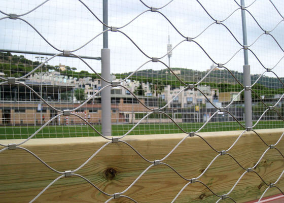 Malla de cable de acero inoxidable SS316 resistente a la corrosión para zoológicos