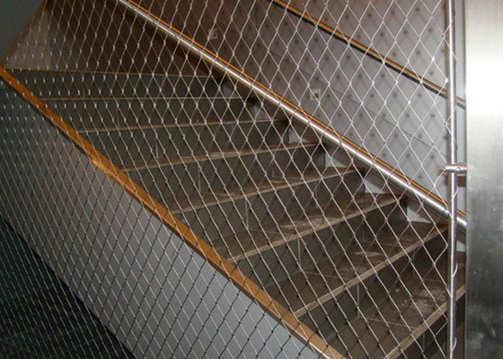 Red de acero inoxidable de 2,5 mm para barandillas de escaleras