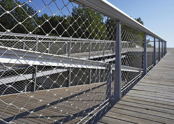 X-tend Decorativo de alambre de malla de cuerda cerca de acero inoxidable 2.0mm