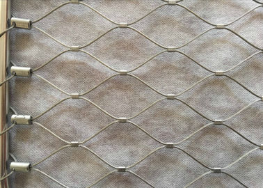 diámetro tejido mano de la malla 1.2-3.2m m de la cuerda de alambre de 316L SS para la barandilla