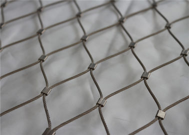 Malla tejida cable 7x7, Rhombus indestructible de la cuerda de Inox del alambre 7x19 formado