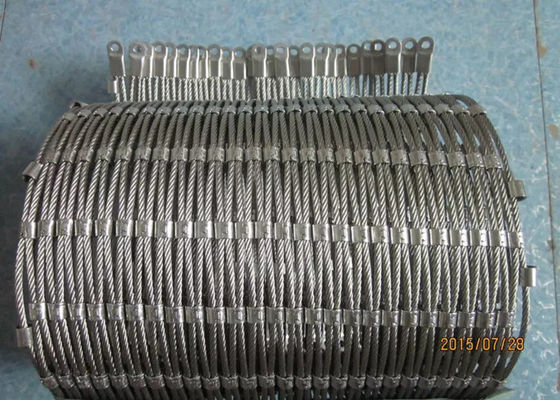Malla inoxidable Ferruled de la cuerda de acero AISI316 inoxidable para la arquitectura