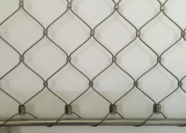 Malla Ferruled flexible de la cuerda de alambre, malla del cable del acero inoxidable de 316 grados