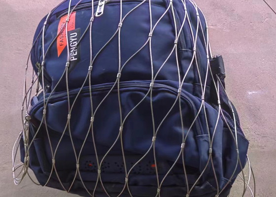 316 Red de prevención de caídas para el robo de acero inoxidable bolso de malla de alambre