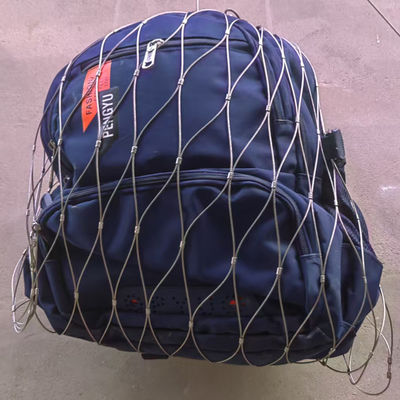 Bolsa de malla de cable de seguridad de acero inoxidable para protección contra caídas de altavoces