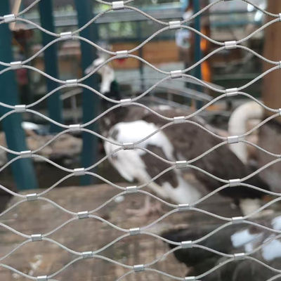 316 Cuerdas de cercas de zoológico malla de acero inoxidable red de alambre de aviario flexible