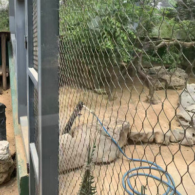 Malla de cable de acero inoxidable flexible de 2 mm para aviarios de zoológico