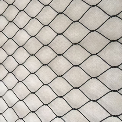 Malla de red de férula de cable de acero inoxidable con óxido negro para barandilla